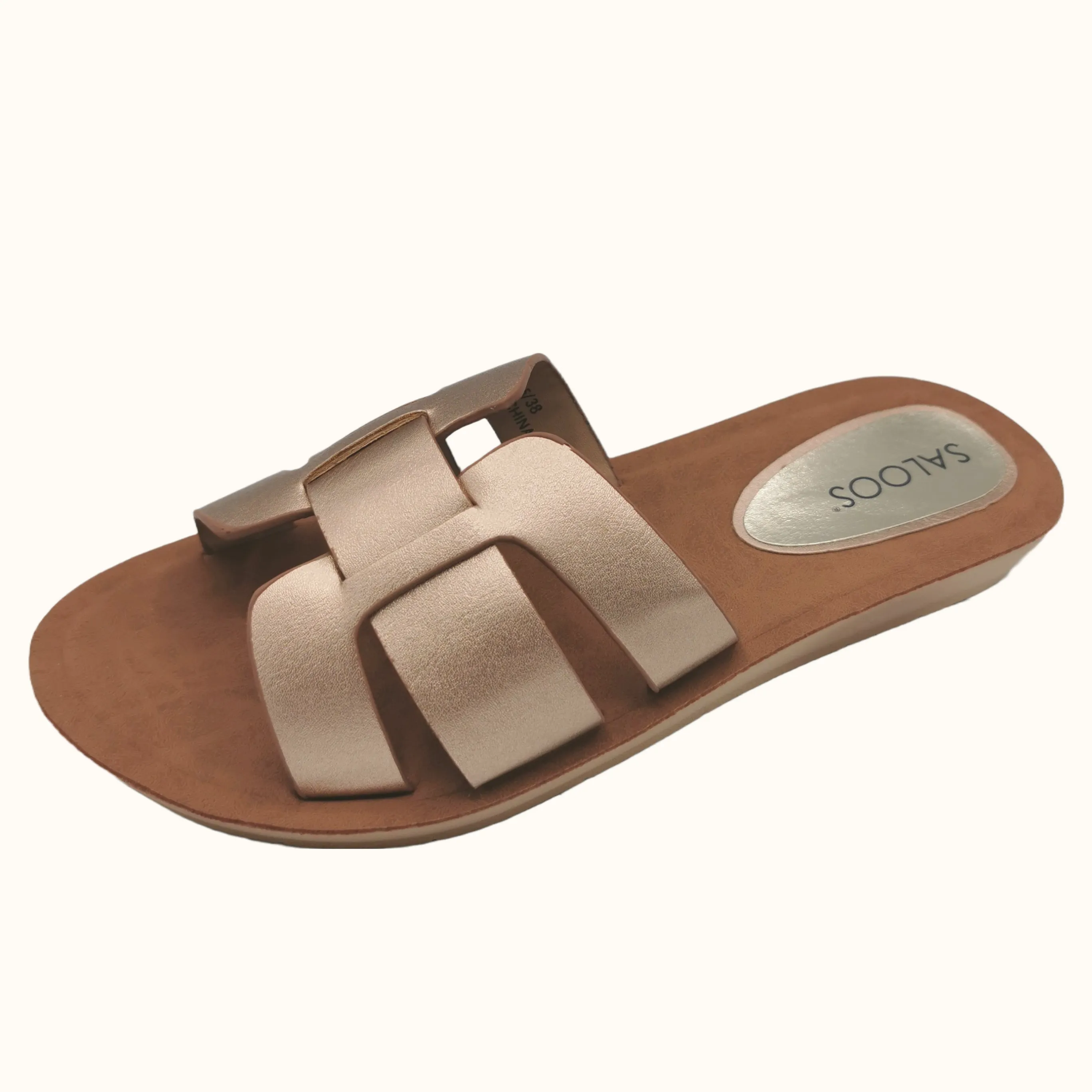 Saloos Cross Strap Sliders