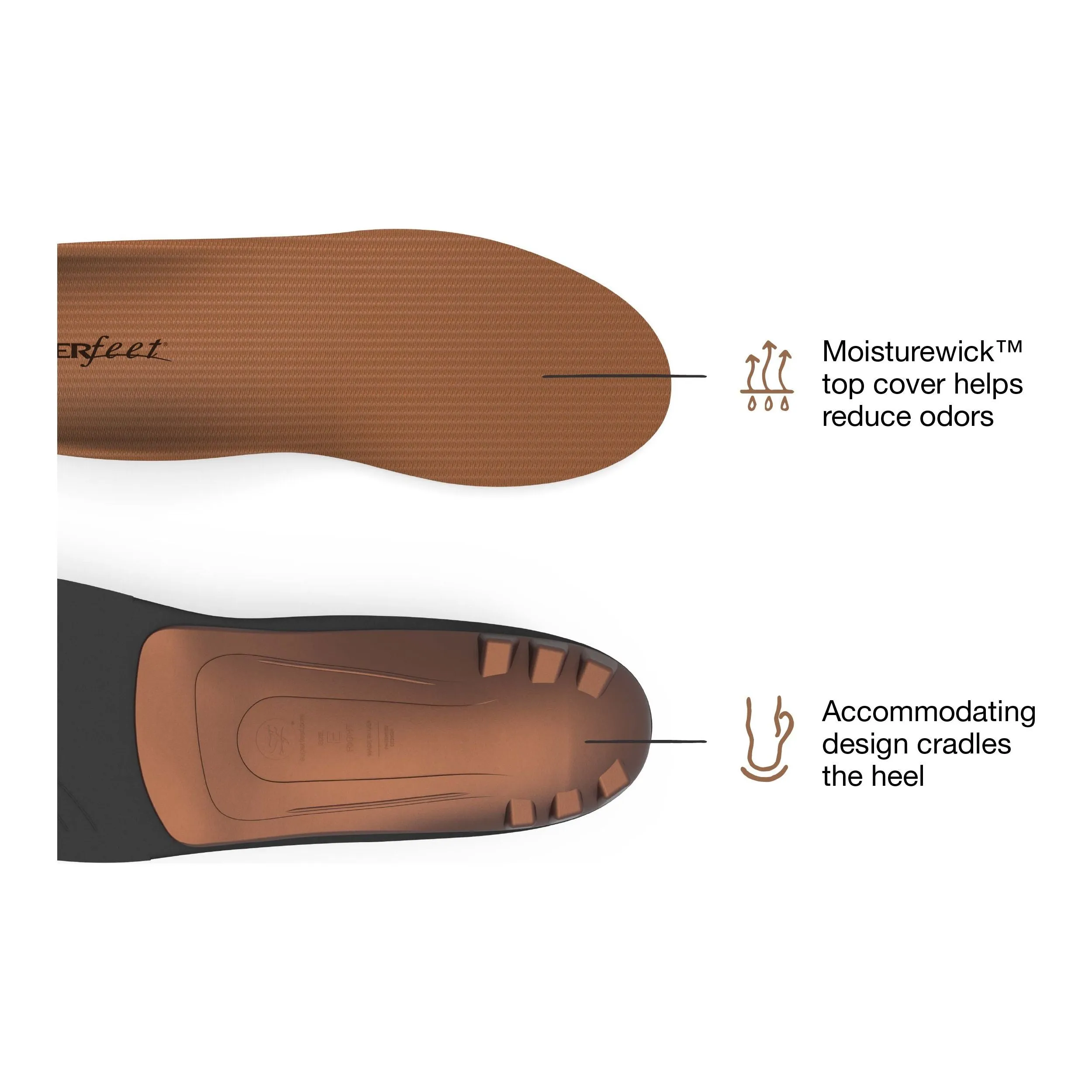 Superfeet Copper All-Purpose Memory Foam Support Insoles