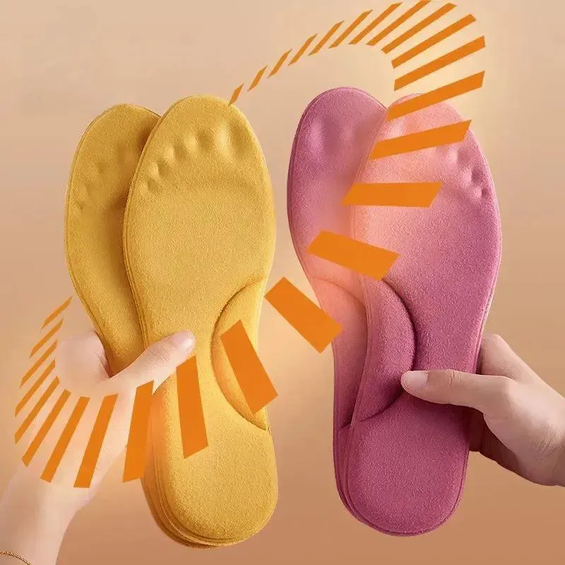 Thermostatic Heated Memory Foam Insoles with Arch Support for Winter Comfort