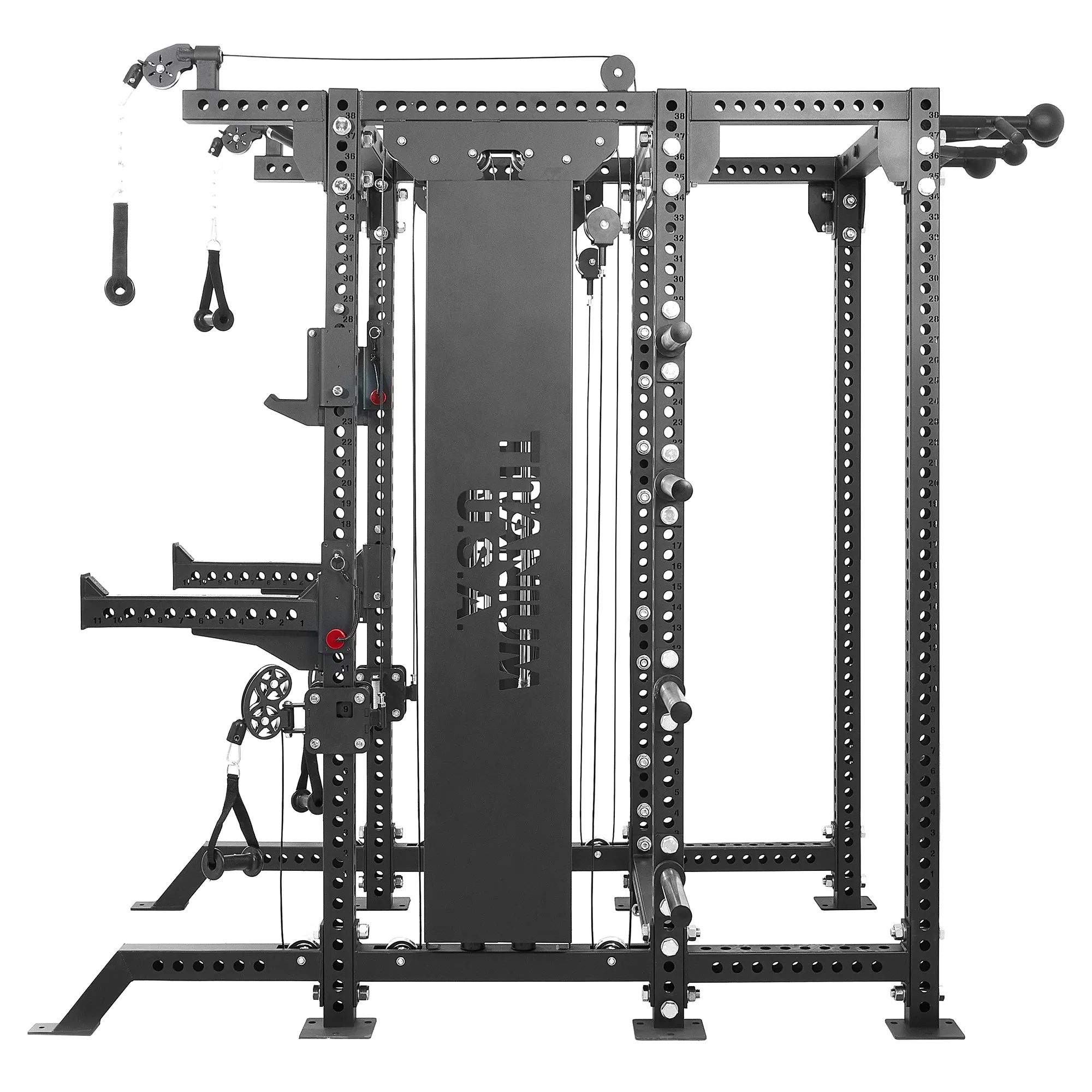 TITANIUM USA M90 MODULAR SERIES FUNCTIONAL TRAINER & DUAL ENTRY SQUAT RACK