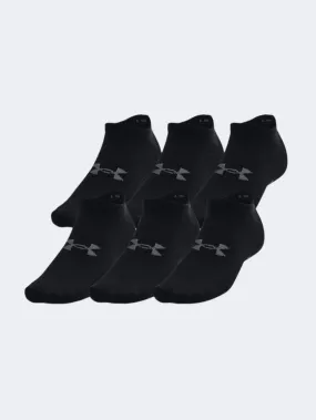 Under Armour Essential 6-Pack Unisex Training Sock Black