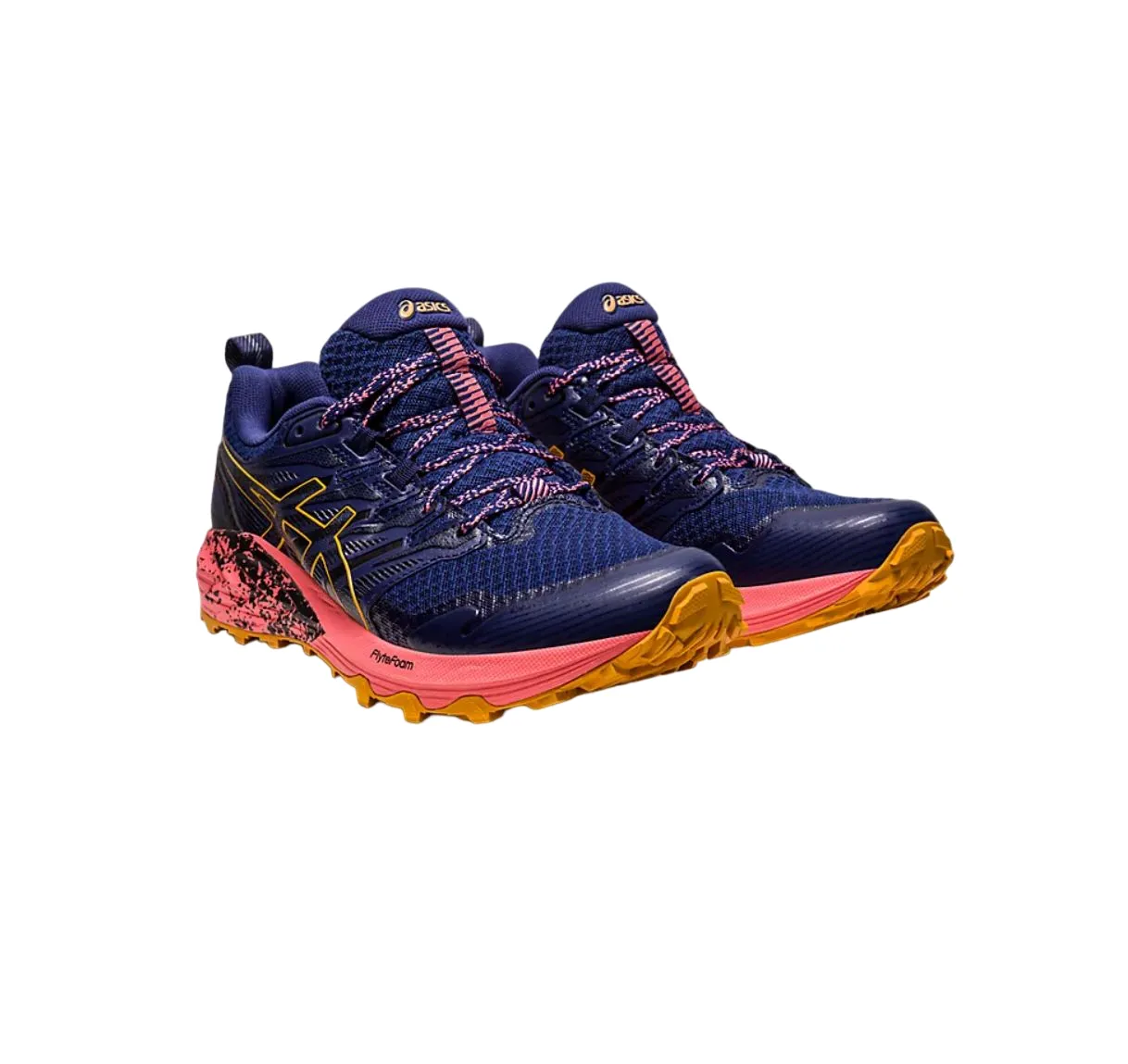 Womens Asics Gel-Trabuco Terra Azul/ Marrom Trail Athletic Running Shoes