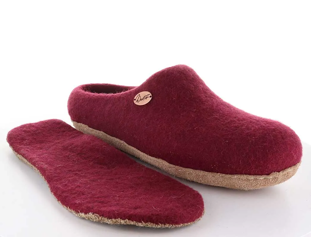 WoolFit® handfelted Slippers with Arch Support Insoles | Vario, port